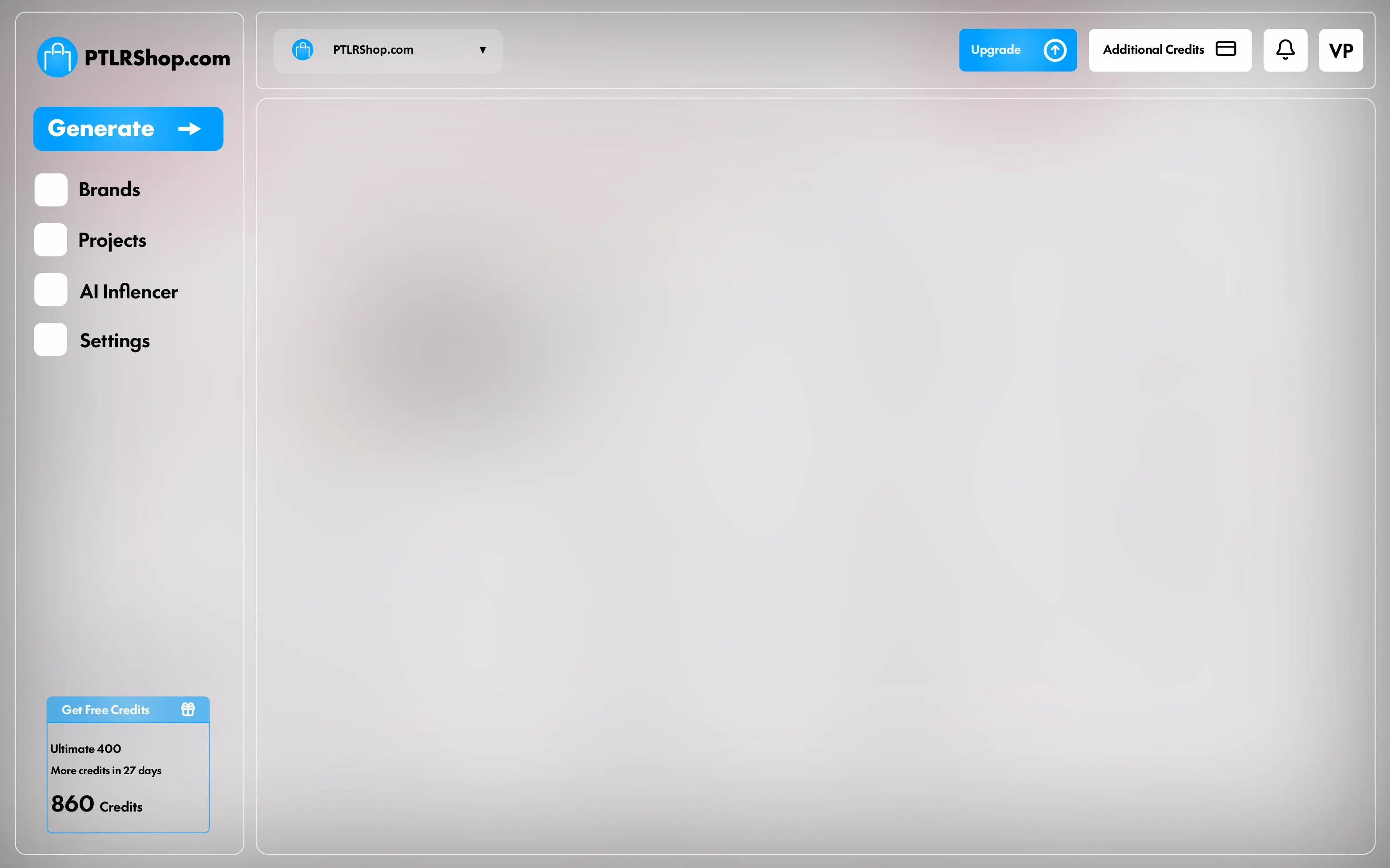 AdCreative Dashboard Interface